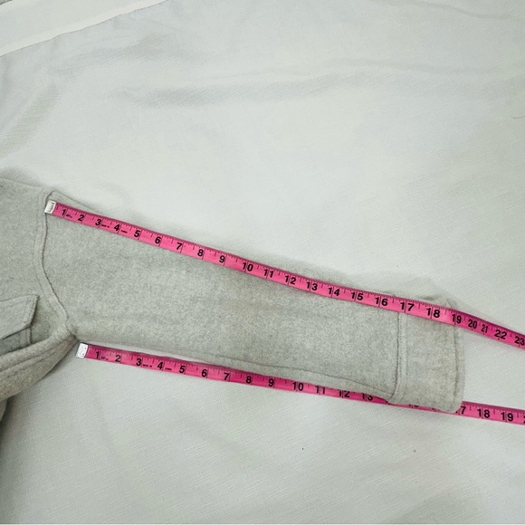 Quince Women’s size Medium Light Gray Boiled Wool Shirt Jacket READ - Picture 12 of 16